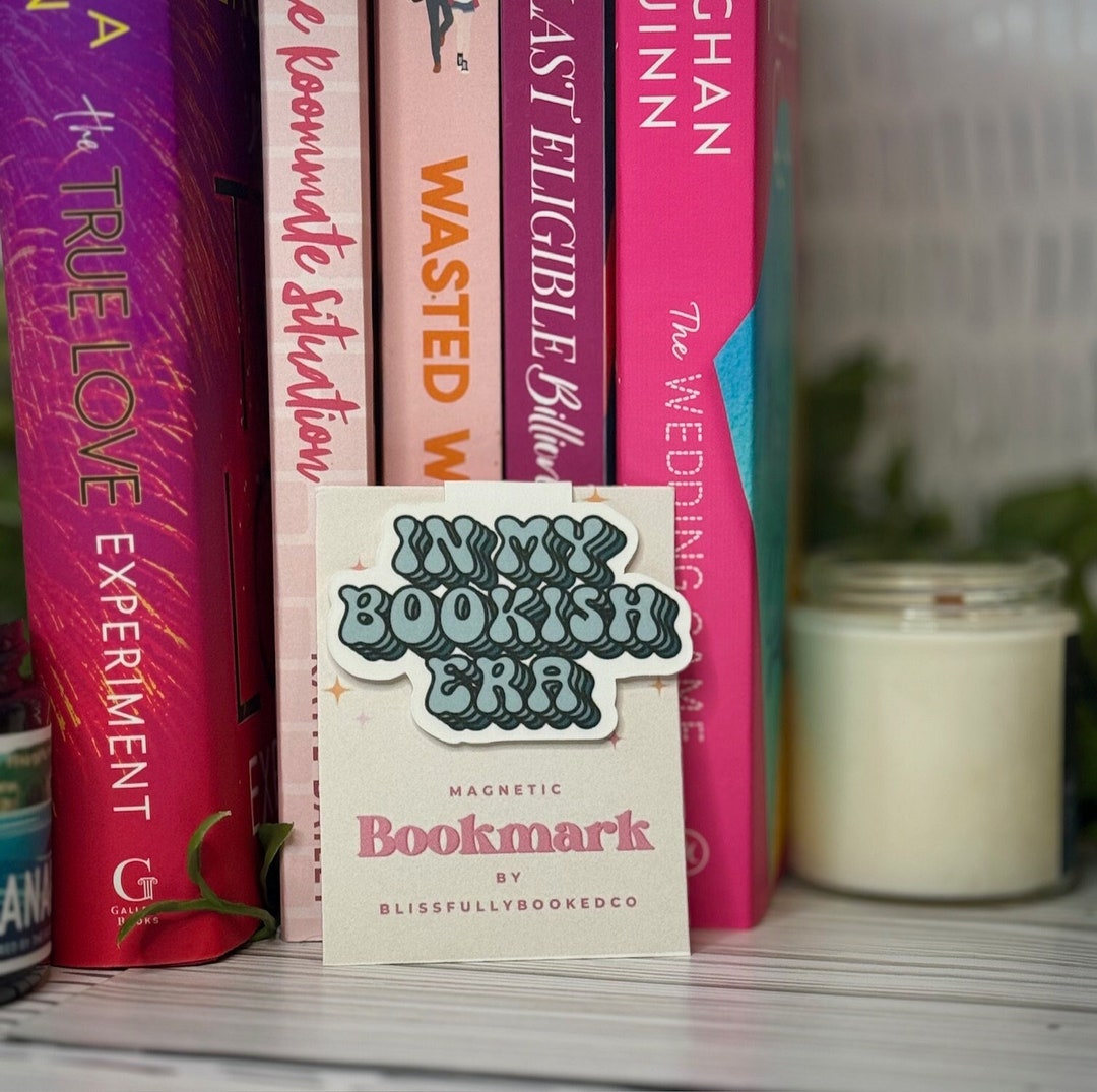 Bookish Era Magnetic Bookmark, Handmade Bookmark Gift, Cardstock ...