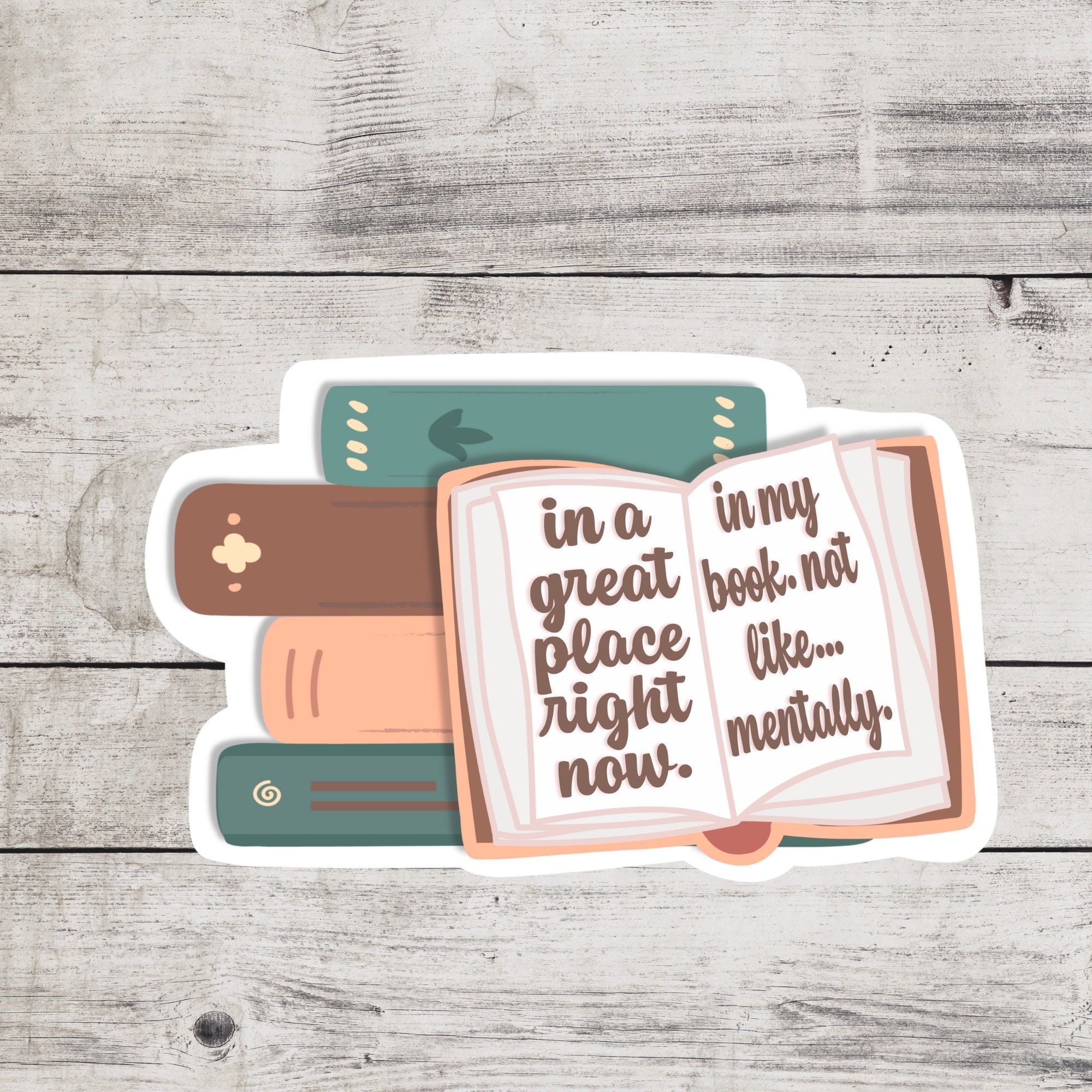 Good Place Book Sticker, Booktok Reader Gift - Etsy