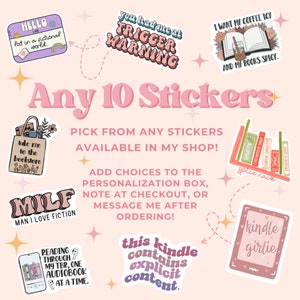 Any 10 Stickers - Pick Your Own Stickers Pack