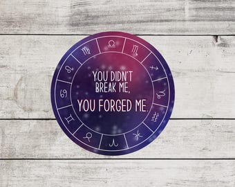 You Forged Me - Zodiac Academy Sticker, Dark Academia, Book Lover Gift, Bookish Merch, Kindle Laptop Sticker, Smutty Books, Spicy Books