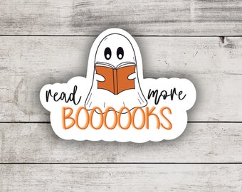Read More Boooooks Sticker, Reader, Halloween Fall Stickers, Bookworm, Bookish Sticker, Witches, Spooky Vibes, Reading, Pumpkin Sticker