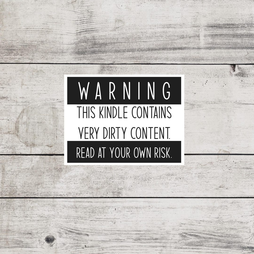 Warning Contains Very Dirty Content Sticker Etsy