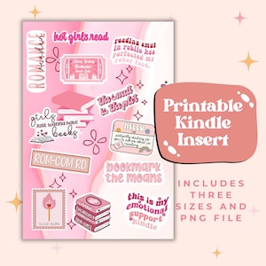 Romanze Reader Kindle Einsatz: Rosa Sticker (Digitaler Download)