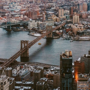 Brooklyn Bridge / Queensboro Bridge - New York City - Manhattan - Limited Print DIN A4 / A3