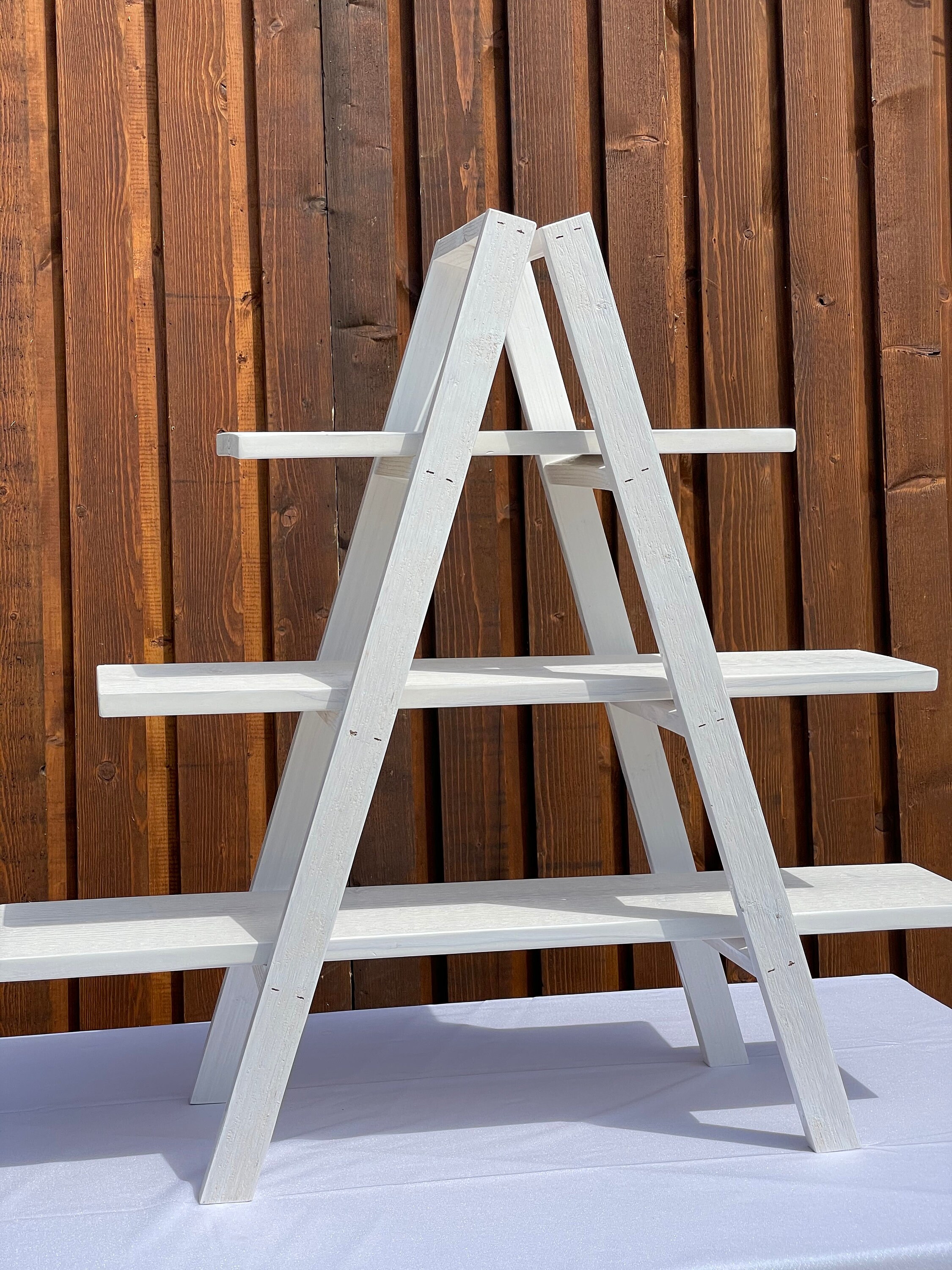 Cupcake Ladder Display Cupcake Stand Wood Cupcake Stand 3 Etsy