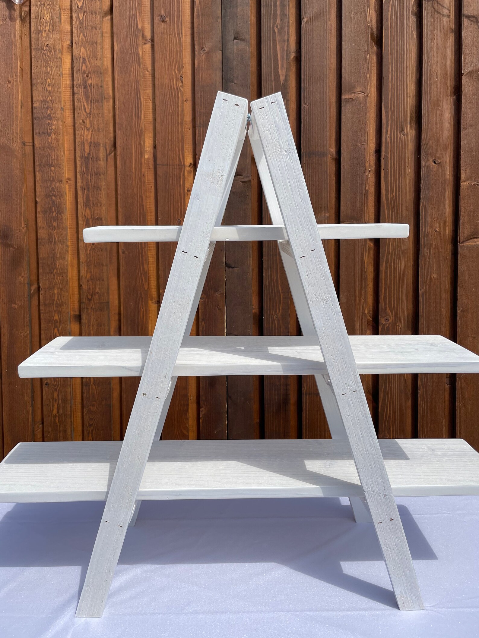 Cupcake Ladder Display Cupcake Stand Wood Cupcake Stand 3 Etsy