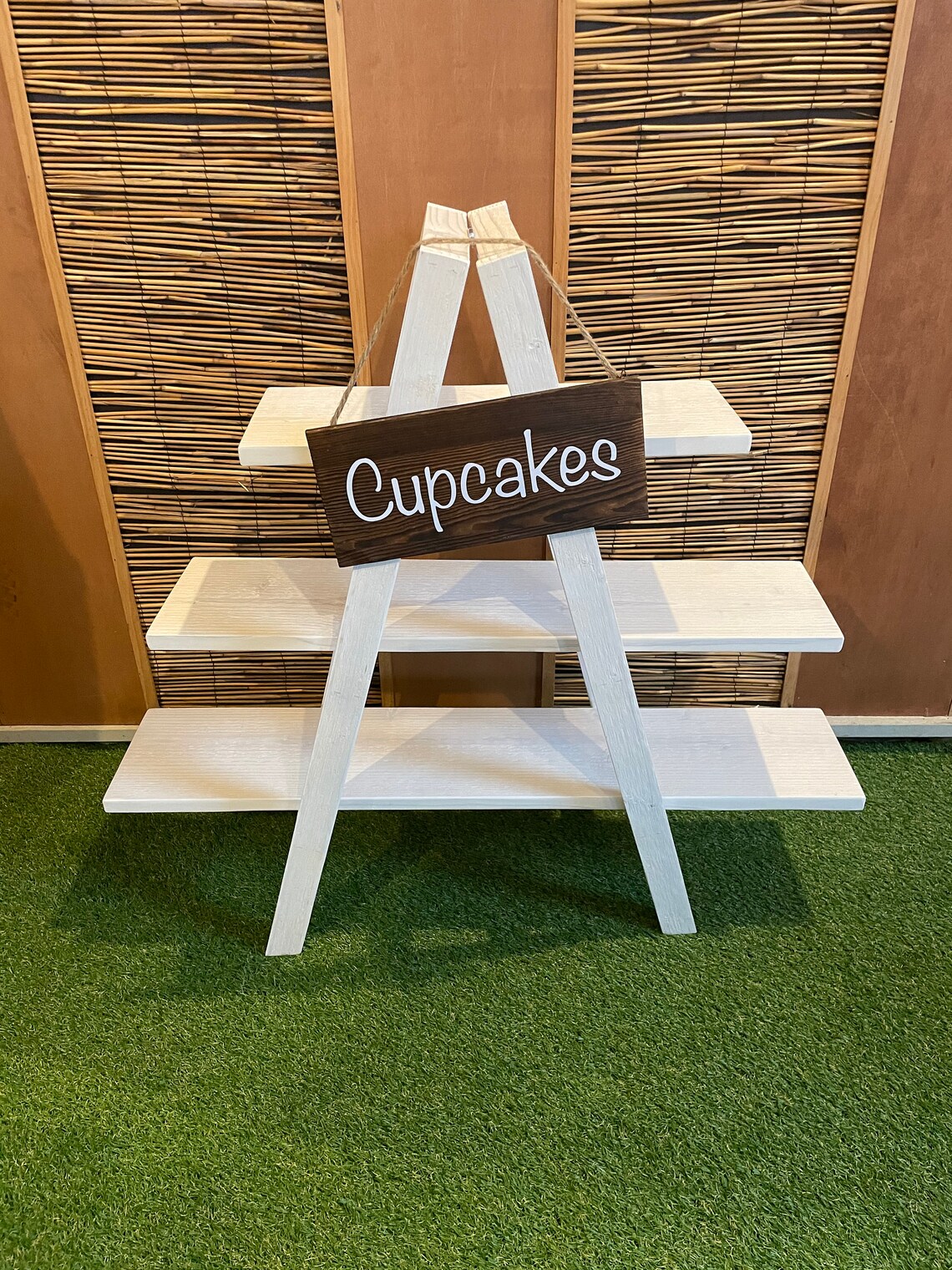 Cupcake Ladder Display Cupcake Stand Wood Cupcake Stand 3 Etsy