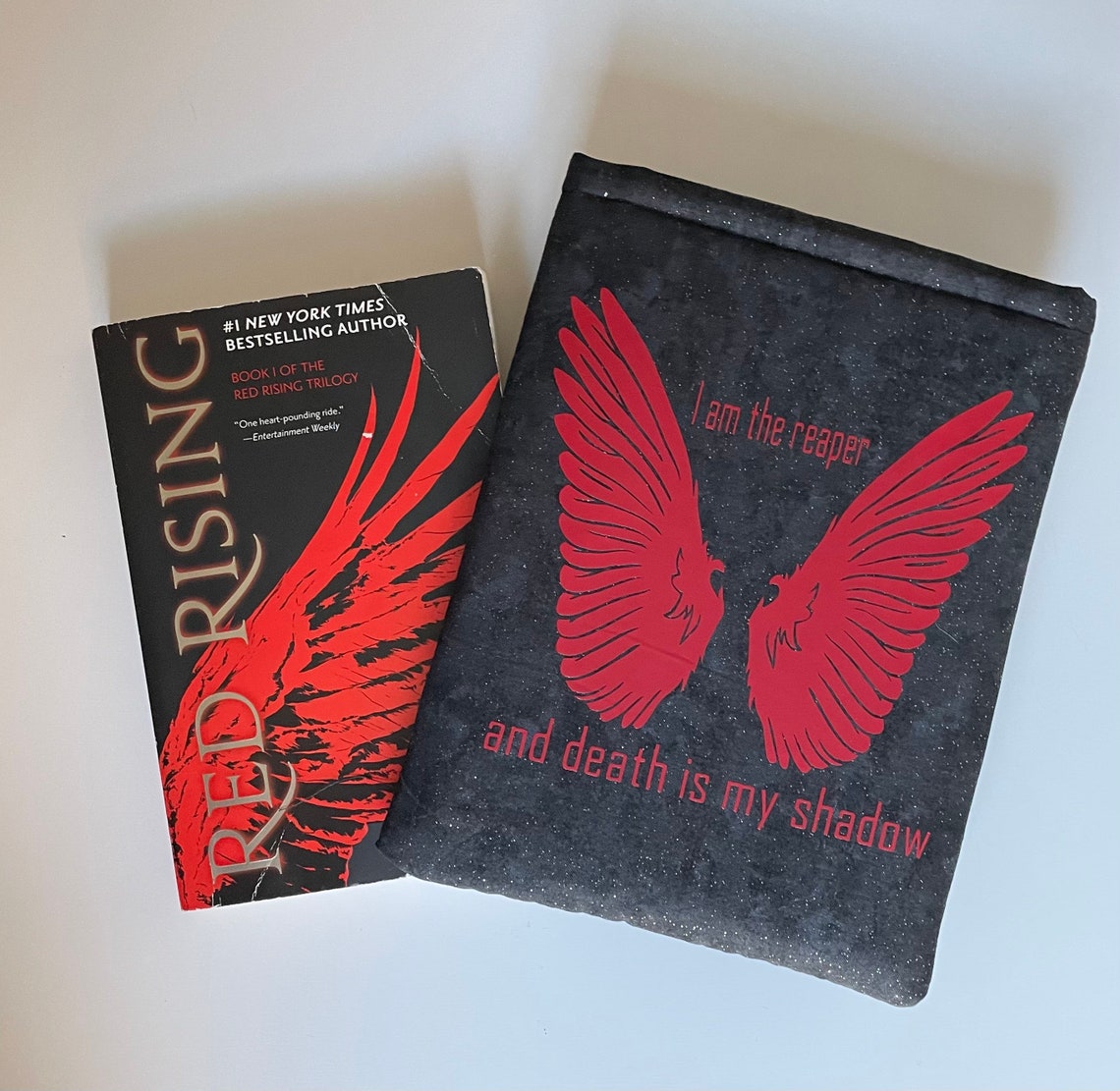 Red Rising Paperback Book Cover Hardcover Kindle Sleeve Etsy
