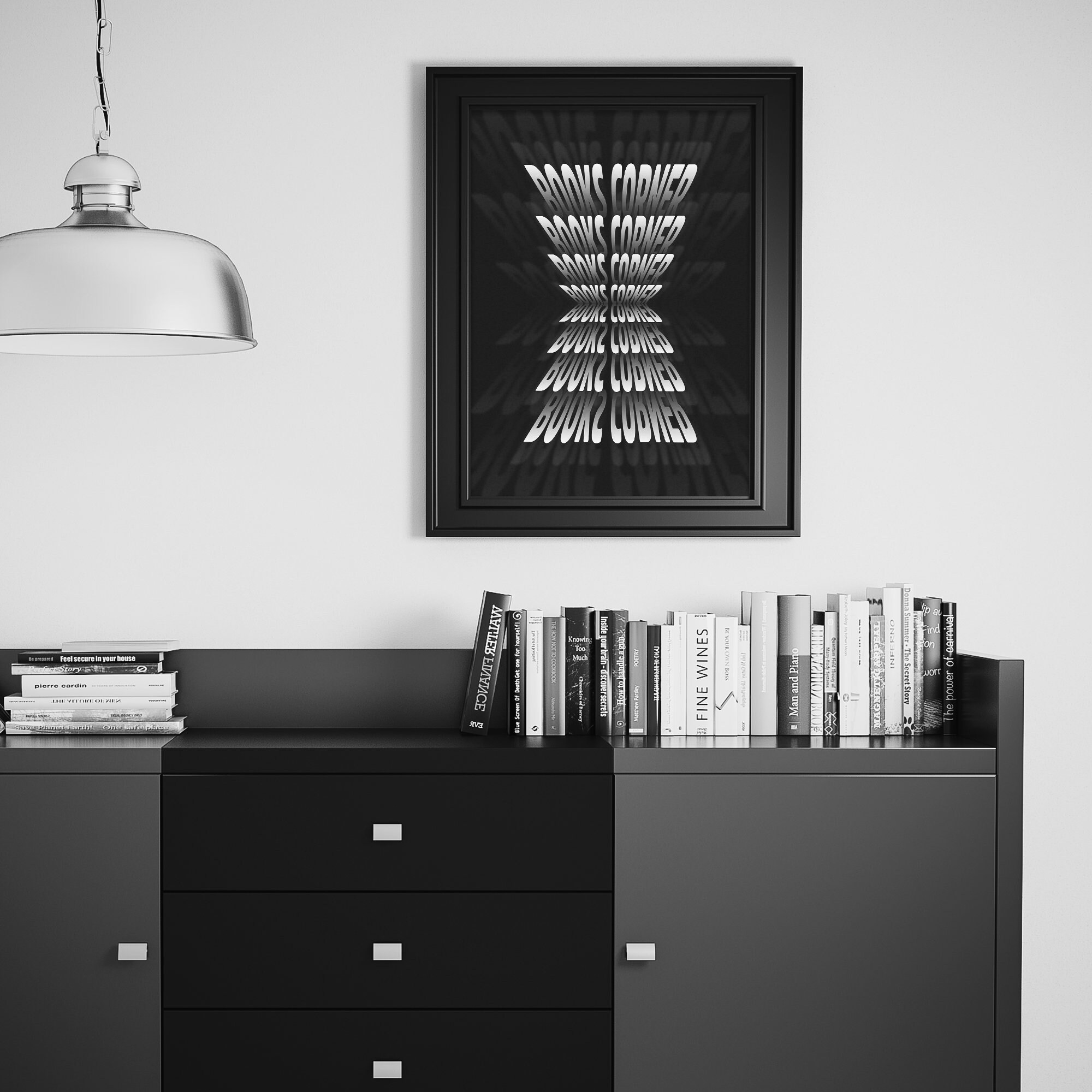 Book Lovers Wall Art, Book Corner Print, Classic Digital Print,living ...