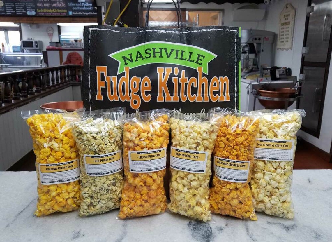 Gourmet Savory Popcorn Bundle 6 Full Size Savory Popcorns Set Etsy