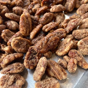 Candied Cinnamon Sugar Coated Roasted Pecans