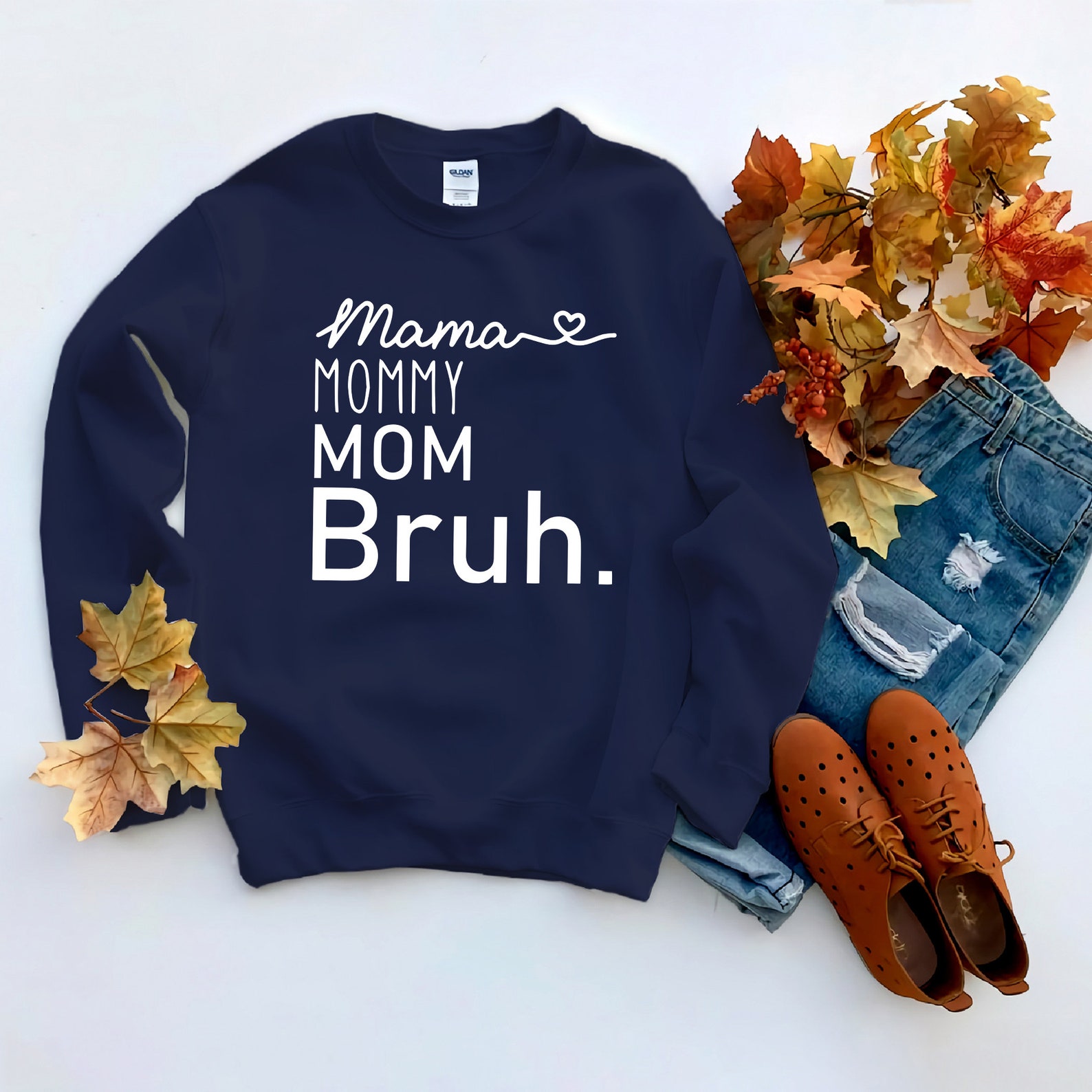 Mama Mommy Mom Bruh Sweatshirt Mama Shirt Funny Saying - Etsy