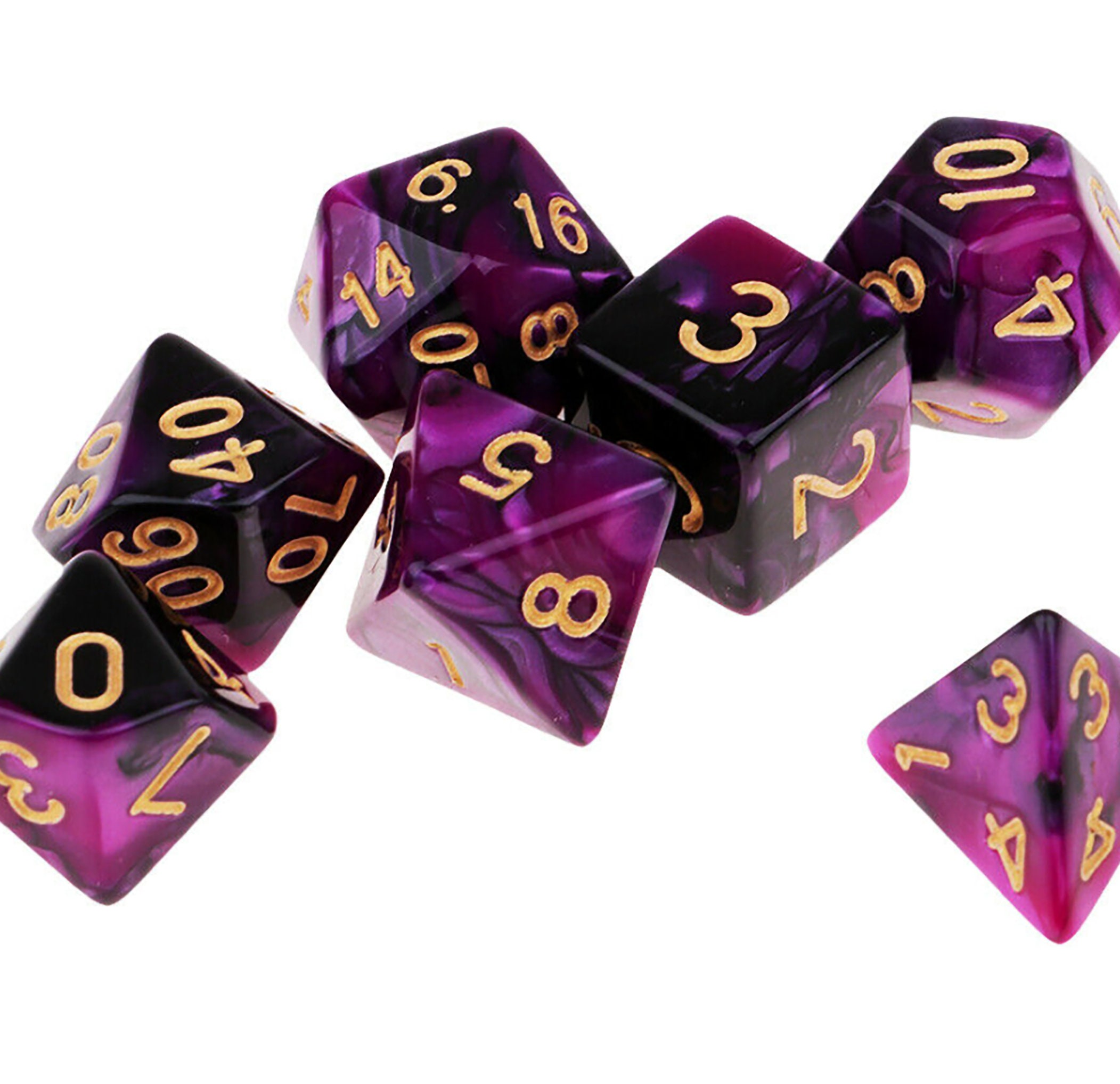 7pcs Sided Die D4 D6 D8 D10 D12 D20 DUNGEONS&DRAGONS D&D RPG Poly Dice Game 