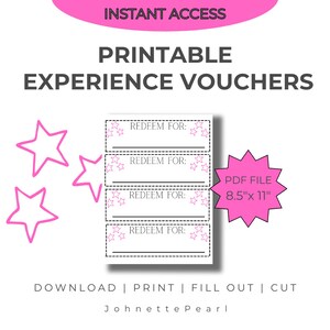 Blank Coupons to Gift