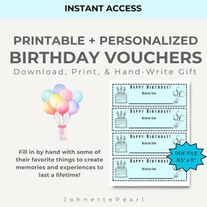 Blank Coupons to Gift