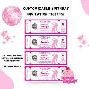 Konzert oder Event Ticket Geburtstagseinladung