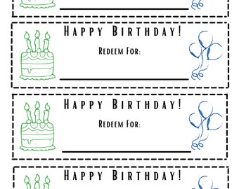 Printable Birthday Certificates