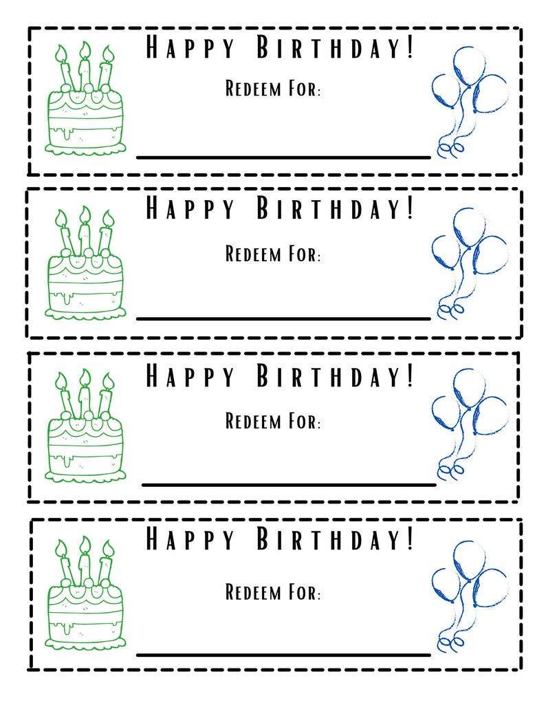 Printable Birthday Certificates - Etsy