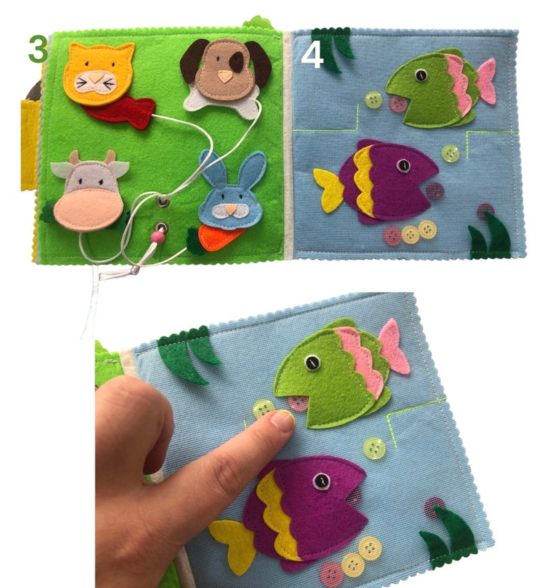 First Quiet Book and Montessori Toys for Baby, Educational Busy Book ...