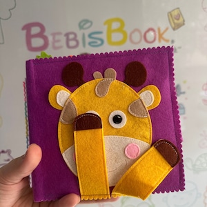 Personalized Montessori Baby Toy and Sensory Felt Book, Educational Quiet Book for Kids Over 5 Months, Cristmas Gift, Busy Book