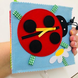 Quiet Book, Personalized Handmade Interactive Quiet Felt Book, Activity Book ,Montessori Book, Baby and Child Educational Book