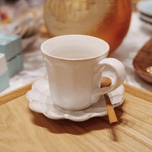 Hand made Rinka Mug Japanese Authentic Famous Brand KANEKO KOHYO Set of 2 Mug with Saucer