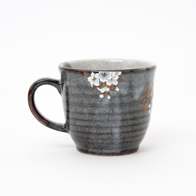 Great Zakka Kutani-Yaki Bird Coffee Cup - Thumbnail 4