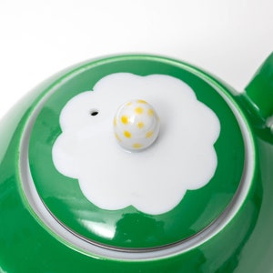 Handmade Teapot | Elegant White and Green Tsubaki/Japanese camellia Flower | Zohogama | Made in Japan image 6