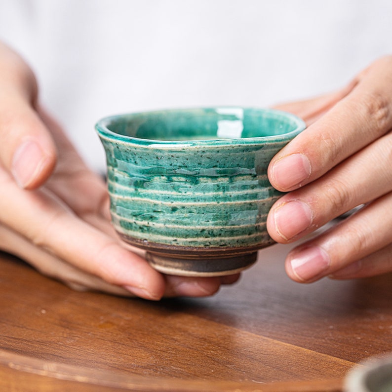 Great Zakka Mino Ware Sake Cup - Thumbnail 4