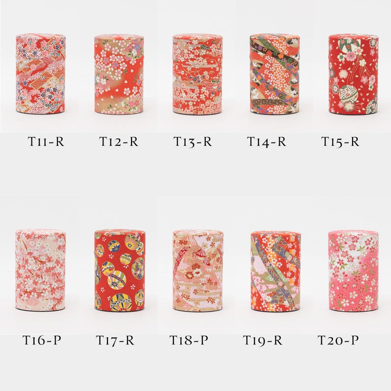 Great Zakka Washi Paper Tea Tin - Thumbnail 2