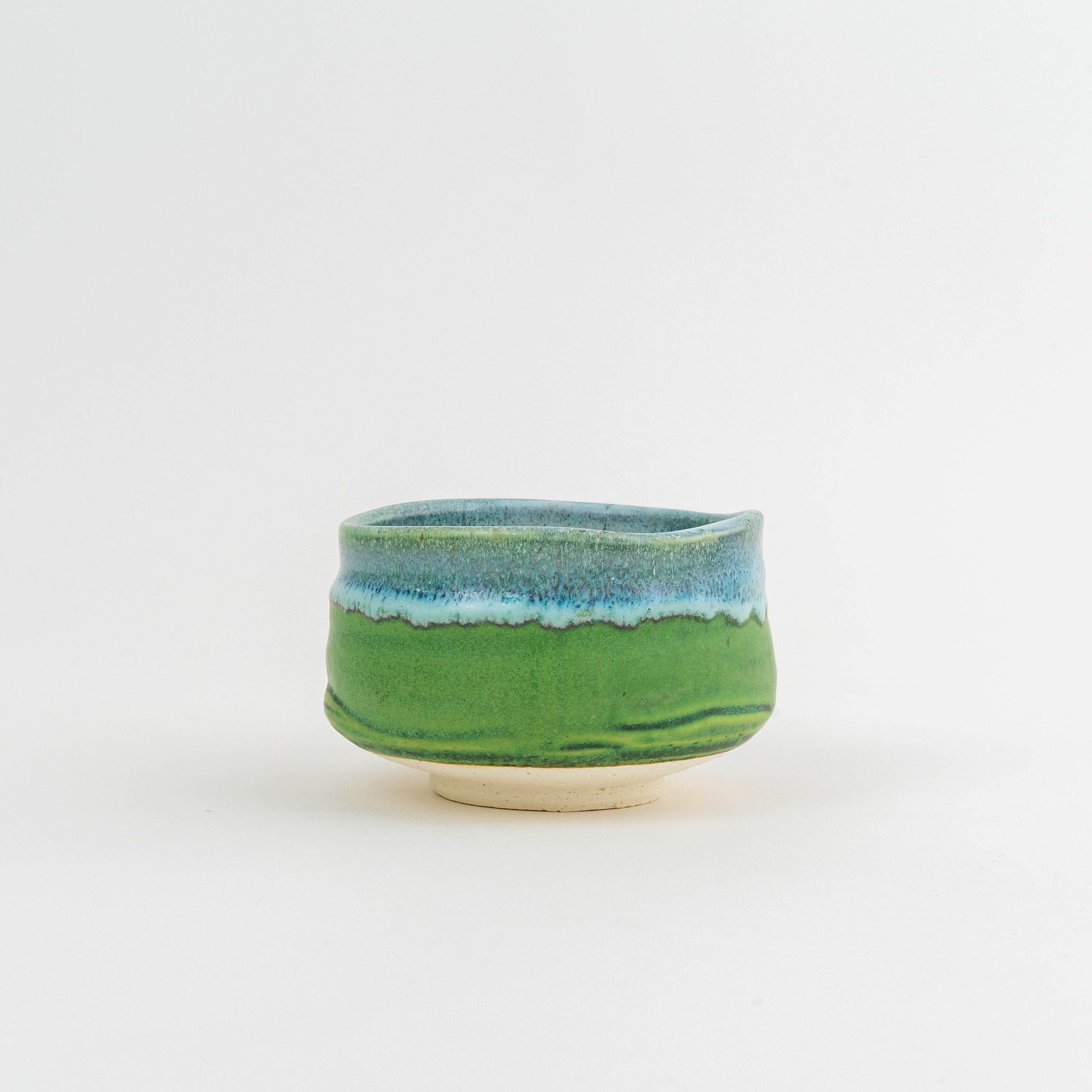 Handcrafted Wabi Sabi Japanese Matcha Bowl - Deep Sea Made in Japan