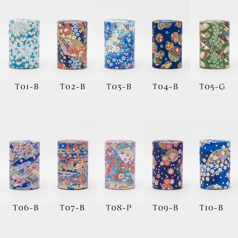 Great Zakka Washi Paper Tea Tin