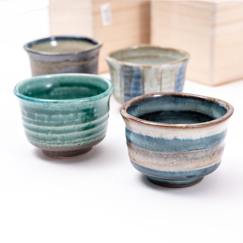 Great Zakka Mino Ware Sake Cup