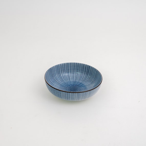 Classic Japanese Sendan Tokusa 10-inch Ceramic Pasta Plate Set