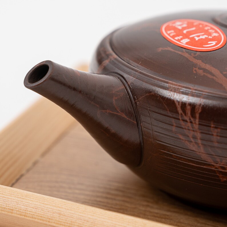 Handmade Tokoname Ware Japanese Kyusu Teapot - Thumbnail 5