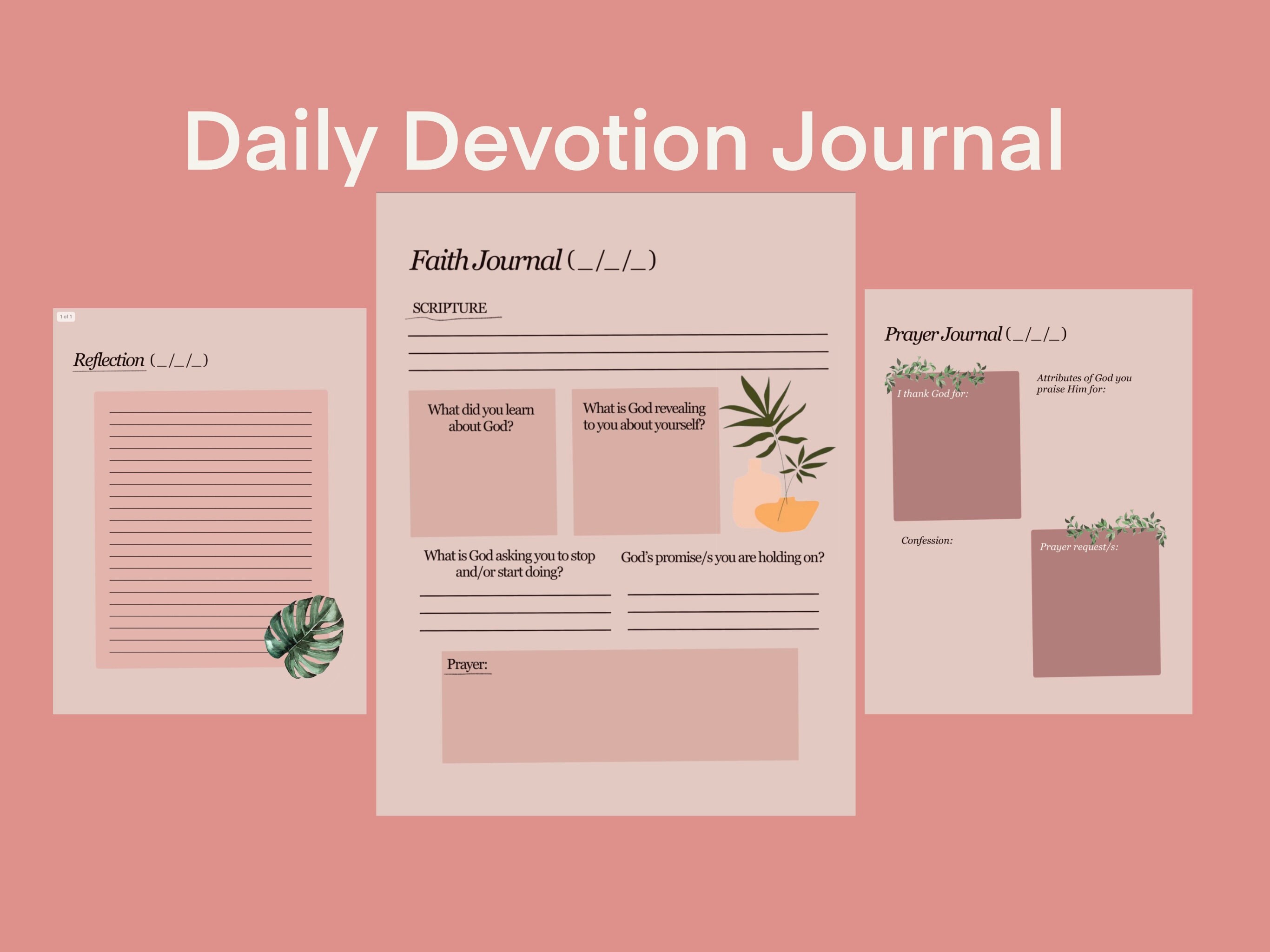Digital Daily Devotional for Women Printables Goodnotes & | Etsy