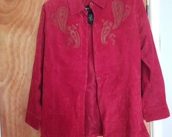 beth terrell suede coat