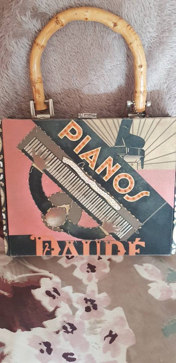 Genuine vintage cigar box Handbag braciano brand … - image 1