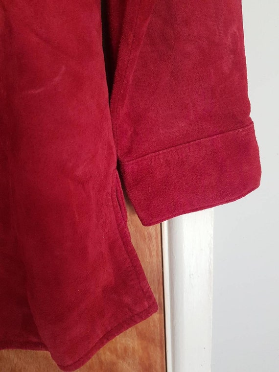 Vintage 1980 Beth Terrell Genuine Suede Leather Jacket Blazer