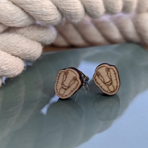 Puces d'oreilles en bois pour chien Barzoï