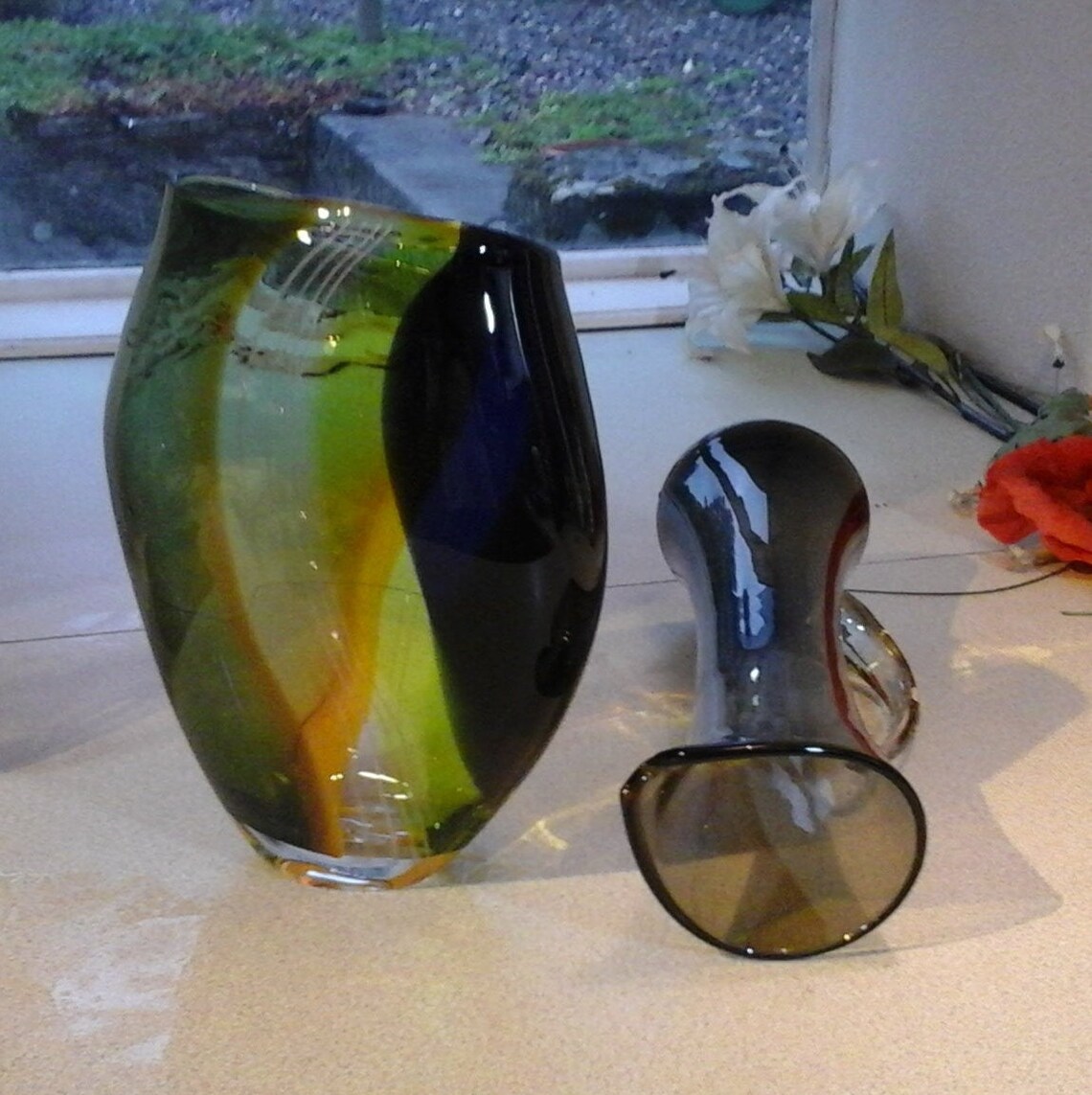 Spanish STUDIO Glass vase signed one of original and VINTAGE Etsy