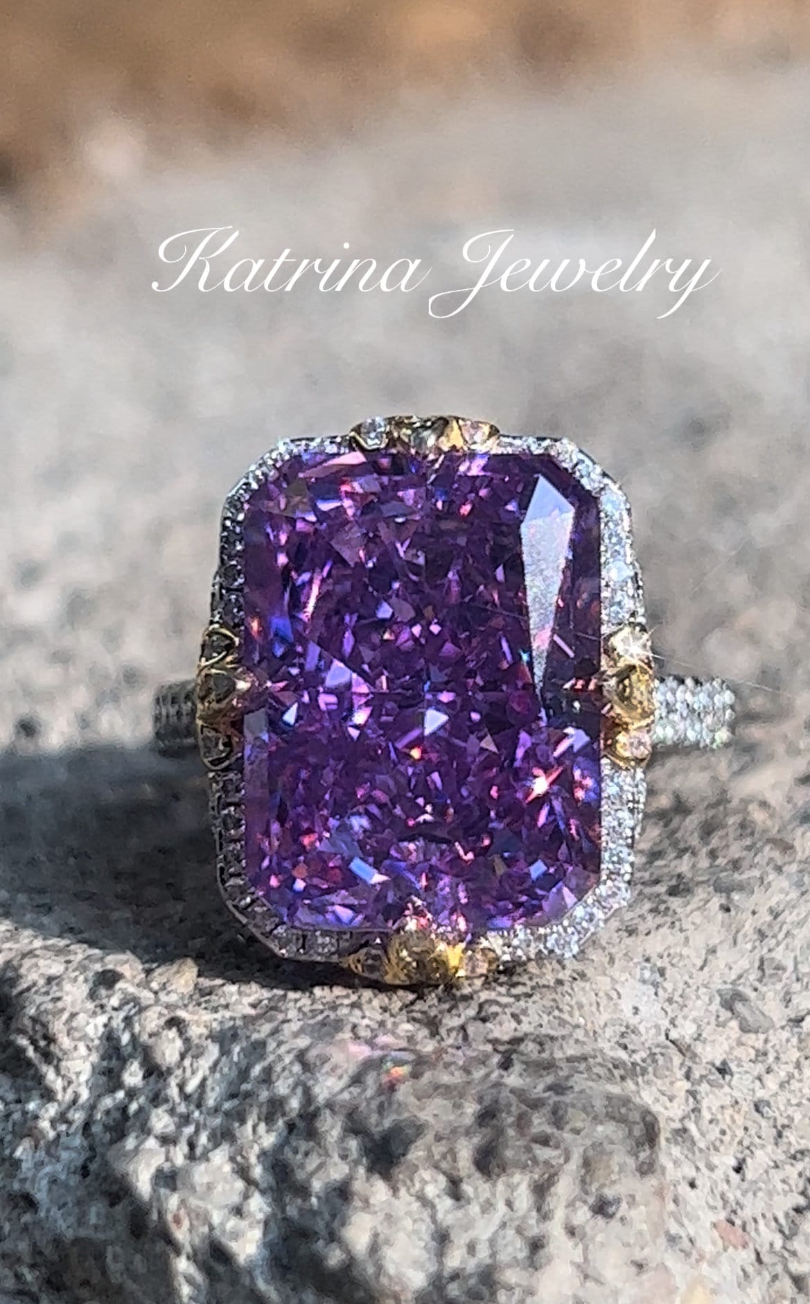 Purple Sapphire Engagement Ring | Era Design Vancouver Canada