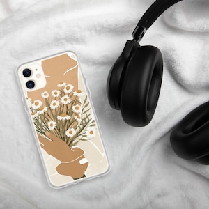 iPhone Case, Telefoon Case voor iPhone, Phone Case, Floral Phone Case, Girly Phone Case, Phone Case Digitale Art Illustratie, iPhone Cover