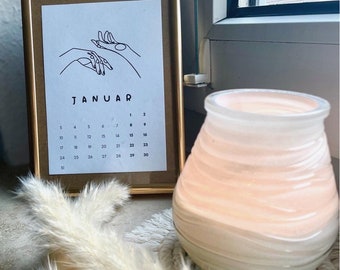 Postcard Calendar, Calendar 2022, Desk Calendar, A6 Calendar, Minimalist Calendar, New Year's Gift, Christmas Gift