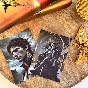 Cartes de personnages | Flamme de fer - Rebecca Yarros | Série Flamme Embrassée | La série Empyrée | Vente de livres | Impression livresque