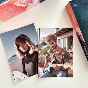 Carte personaggio | Un secondo per amare - Kristina Moninger | Serie Onde che si infrangono | Merchandise di libri | Stampa libresca