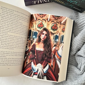 Superpositions de pages | Caraval - Stéphanie Garber | Ensemble de 3 | Vente de livres | Impression livresque