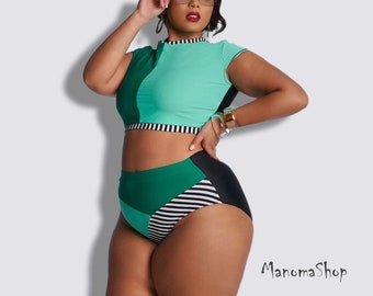 Plus Size Swimwear - Etsy