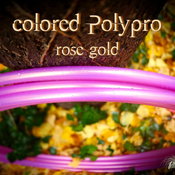 colored colorshifting POLYPRO ***ROSE GOLD*** Dance Hula Hoop Isolation Tube 16mm (5/8") Farbwechsel rosa rosé pink 45 - 60 65 70 75 80cm