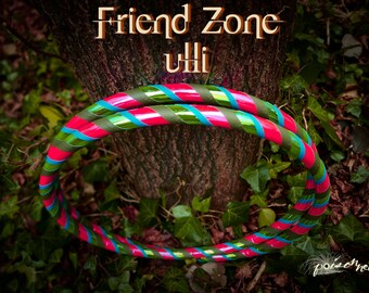 Hula Hoop FRIENDZONE Ulli HDPE polypro (16/19mm) Dancehoop marshmellow - rosa blau grün türkis Colourmorph Farbwechseltape 70-100cm d